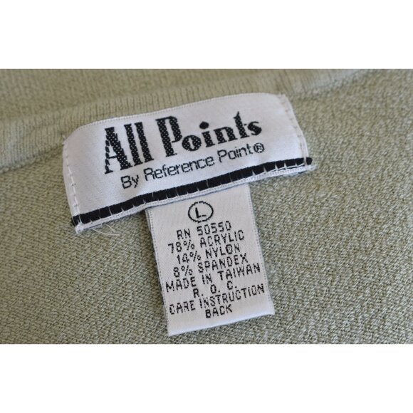 Vintage 90s Sage Acrylic/Nylon/Spandex Light Sweater size L - Picture 10 of 10